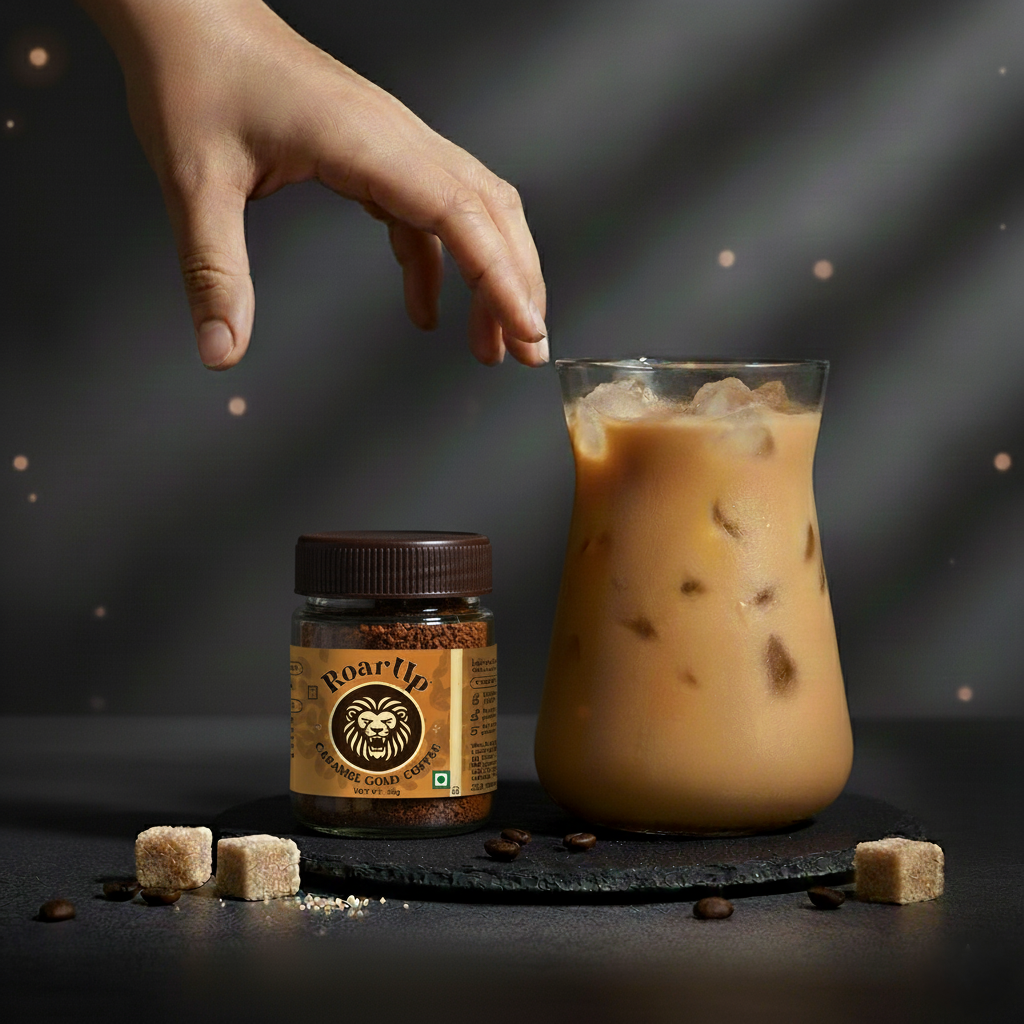 25gm Jar – 100% Pure Freeze-Dried Arabica Caramel Flavoured Coffee