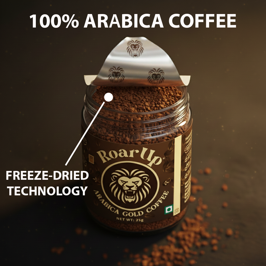25gm Jar – 100% Pure Freeze-Dried Arabica Coffee