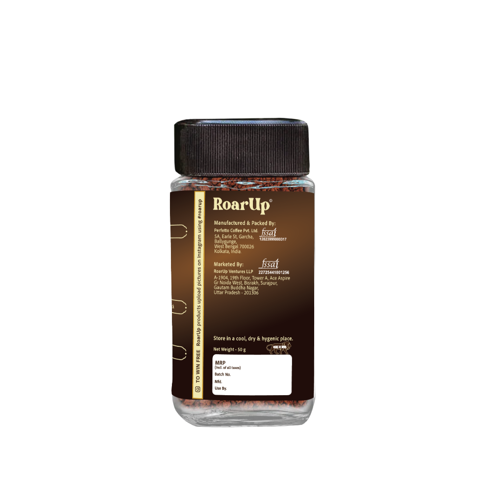 50gm Jar – 100% Pure Freeze-Dried Arabica Coffee