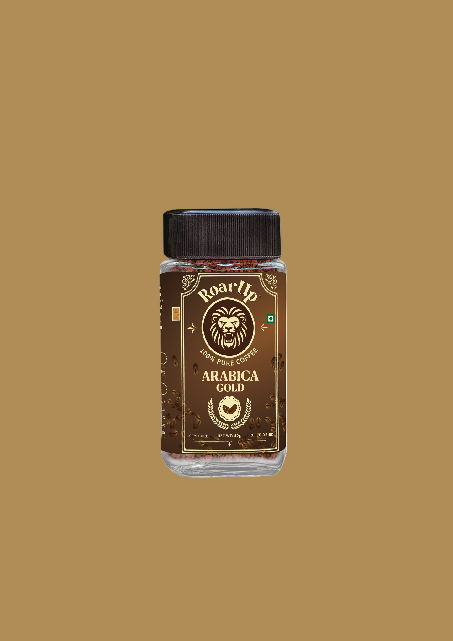 50gm Jar – 100% Pure Freeze-Dried Arabica Coffee